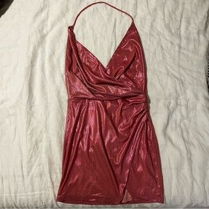 Revolve Pink Sparkly Dress